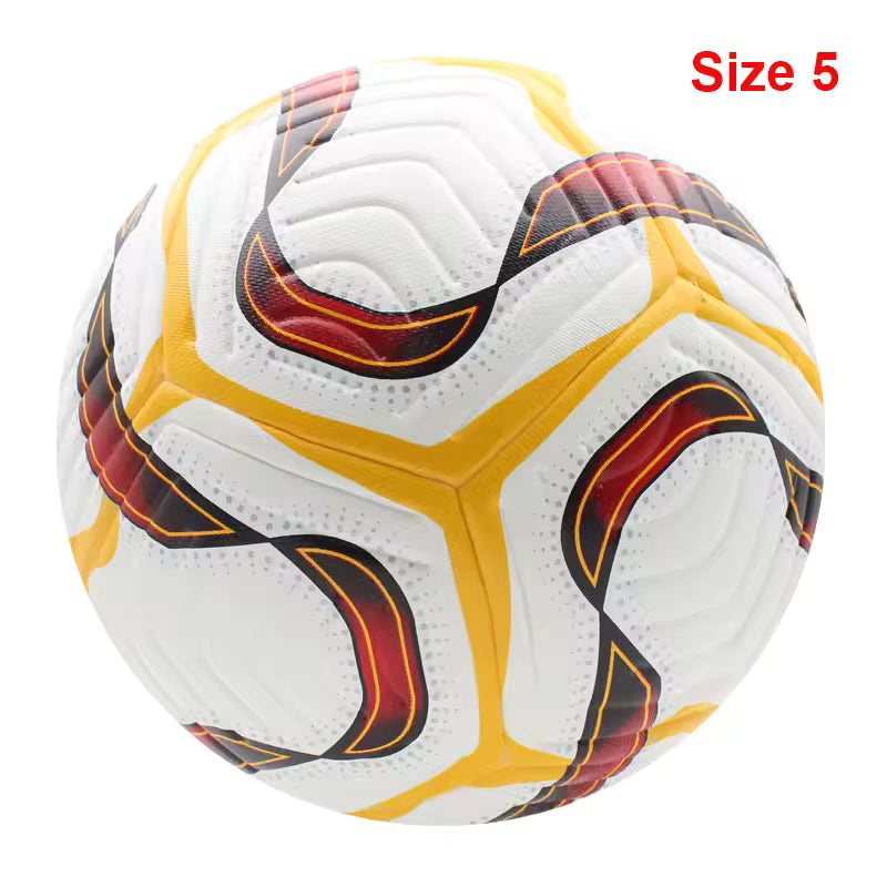 Ballons de football 2025, taille standard 5 et 4, haute qualité, sans couture, en polyuréthane, pour l'entraînement et les matchs en extérieur.