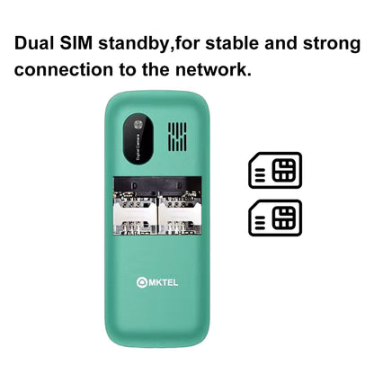 MKnicknM2023 Téléphone portable avec écran 1.77 ", batterie 800mAh, radio EpiFM pour touristes, lampe de poche, appareil photo 0.08 méga