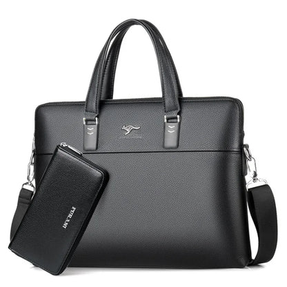 Large Capacity Waterproof Business Man's Briefcase Horizontal Style Computer Bag Handbag for Commercial Use in China