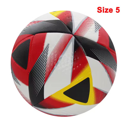 Ballons de football 2025, taille standard 5 et 4, haute qualité, sans couture, en polyuréthane, pour l'entraînement et les matchs en extérieur.