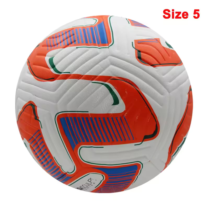 Ballons de football 2025, taille standard 5 et 4, haute qualité, sans couture, en polyuréthane, pour l'entraînement et les matchs en extérieur.