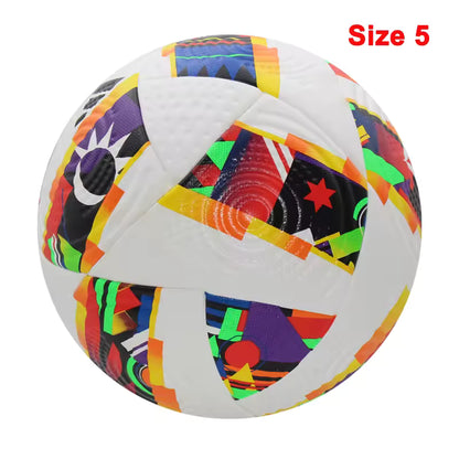 Ballons de football 2025, taille standard 5 et 4, haute qualité, sans couture, en polyuréthane, pour l'entraînement et les matchs en extérieur.