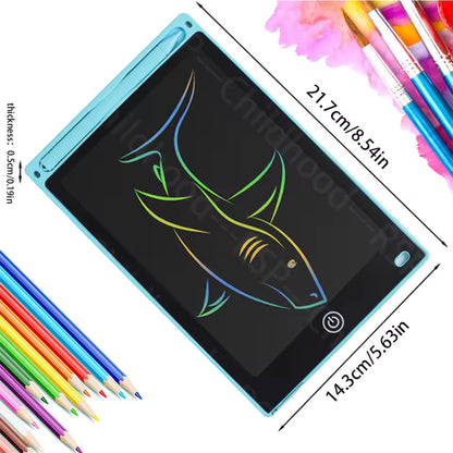 Tablette d'écriture LCD 8,5 pouces, tablette de dessin numérique, bloc-notes d'écriture manuscrite, tablette électronique portable pour enfants de 3 à 8 ans