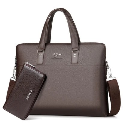 Large Capacity Waterproof Business Man's Briefcase Horizontal Style Computer Bag Handbag for Commercial Use in China