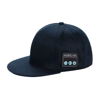 Casquette de baseball ajustable avec haut-parleur intelligent Bluetooth intégré pour écouter de la musique en extérieur, en courant et en faisant de la musique sans fil. Écouteurs Bluetooth pour casque de sport avec double haut-parleur et micro.