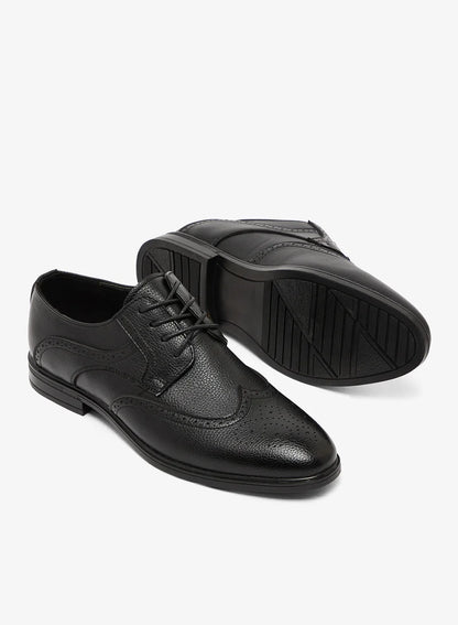 Chaussures habillées à lacets style brogue à bout golf