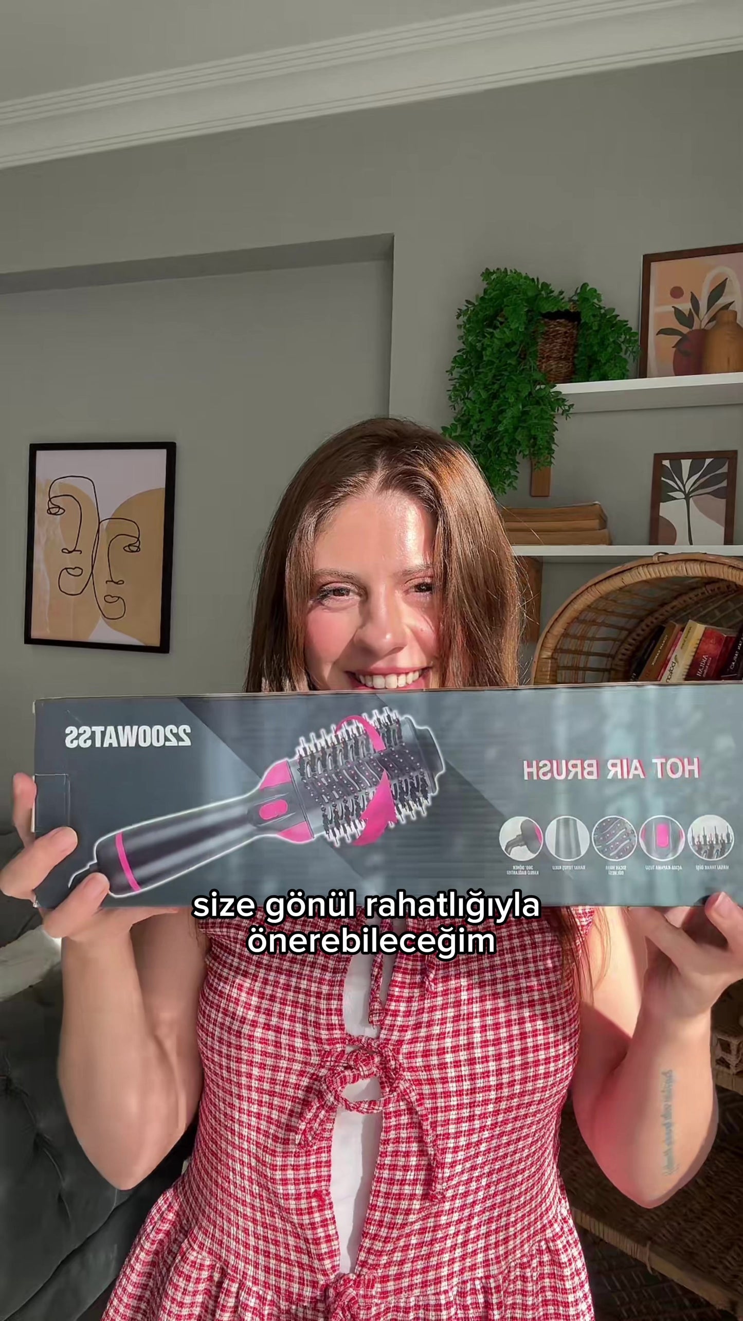 VOLEMI  2200W Lisseur, sèche-cheveux avec peigne, appareils de soins personnels