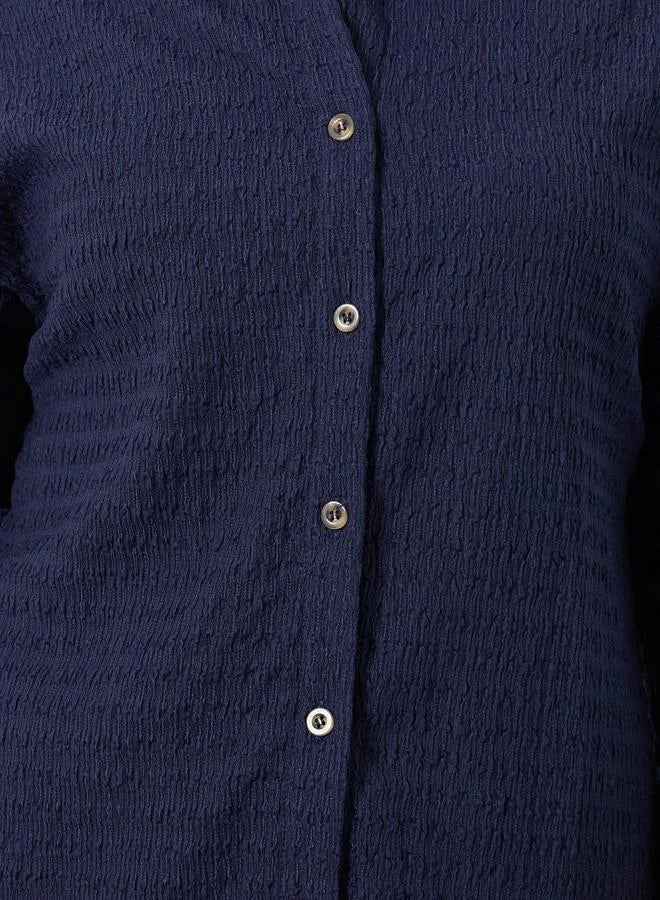 Ensemble chemise et pantalon texturés longs Styli pour femme