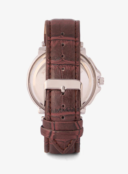 Croc Emboss Strap Analogue Watch