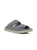 Sandales arabes GEOOMNII pour hommes – Sandales grises à enfiler | Tige confortable en PU et semelle en TPR