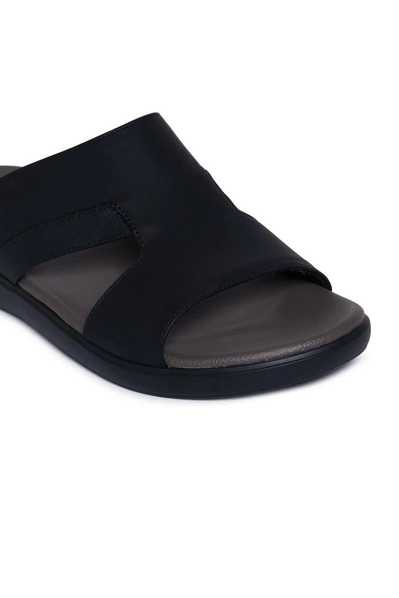 Geoomnii Men’s Arabic Sandals – Comfortable Casual Leather Slide Sandals for Everyday Wear