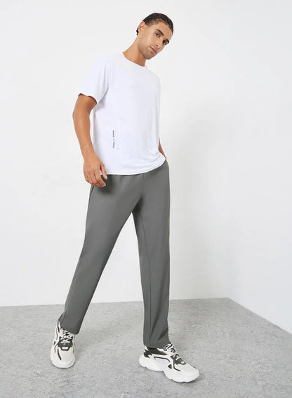 Pantalon de survêtement gris décontracté pour homme