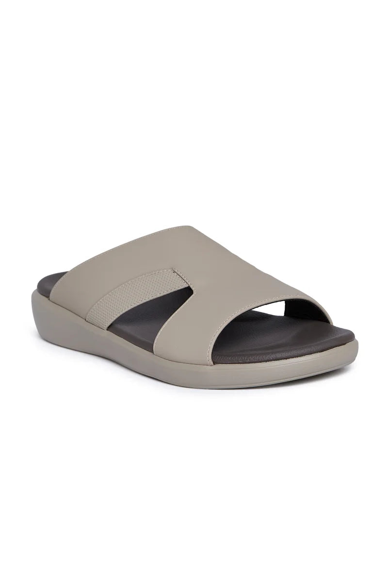Geoomnii Men’s Arabic Sandals – Comfortable Casual Leather Slide Sandals for Everyday Wear