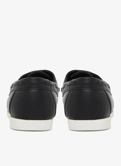 Chaussures bateau classiques noires pour hommes