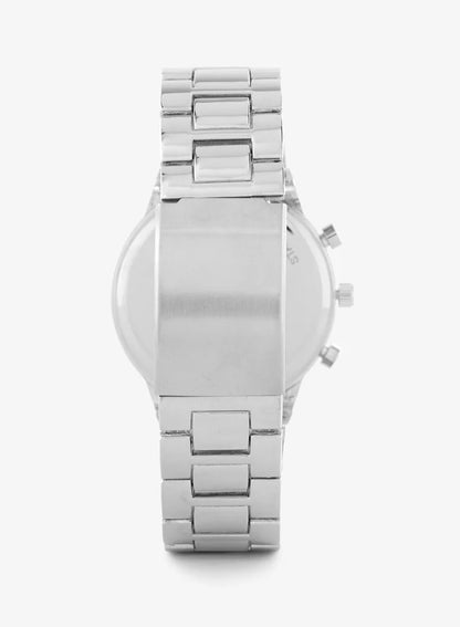 Montre analogique à bracelet en métal