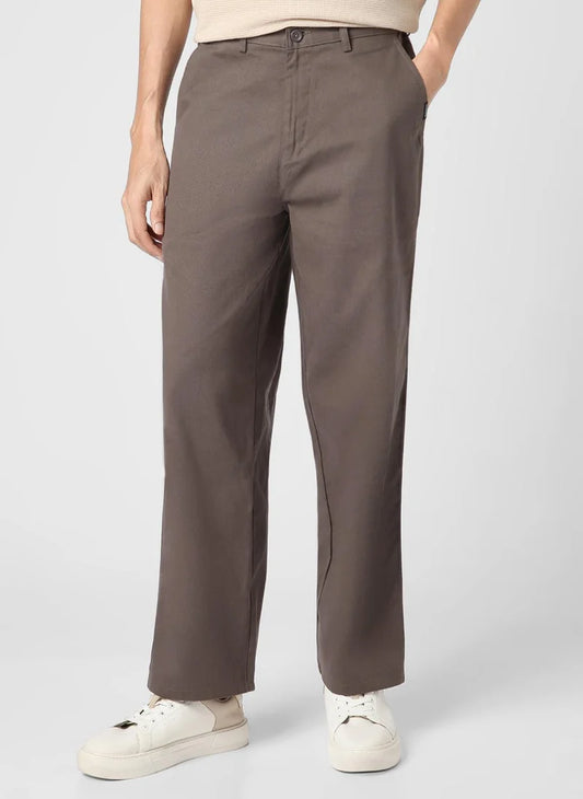 Pantalon chino ample gris foncé pour homme Urbano Fashion, non extensible