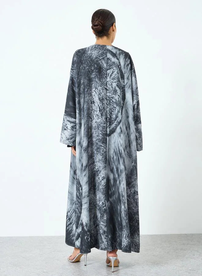 Graphic Printed Abaya
